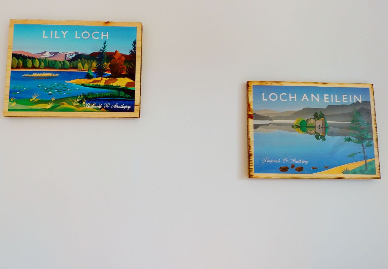 Artwork in Aviemore holiday home