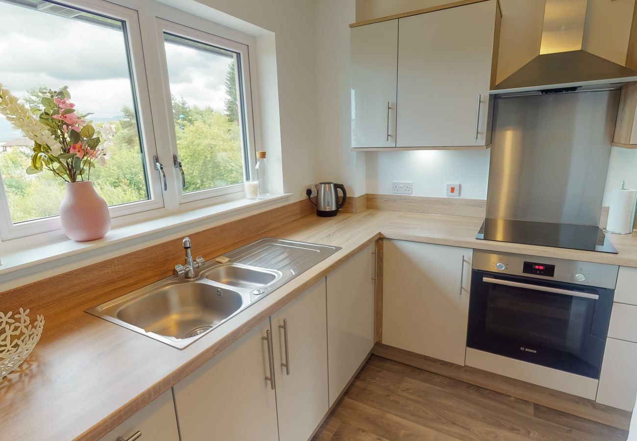 Modern kitchen in Aviemore holiday home