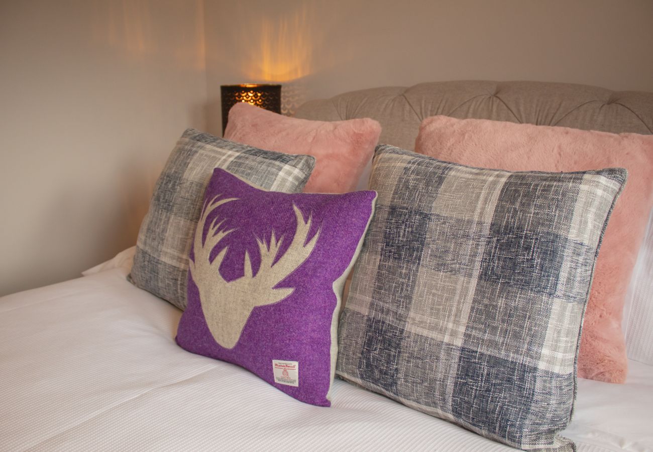 Double bed in Aviemore holiday home