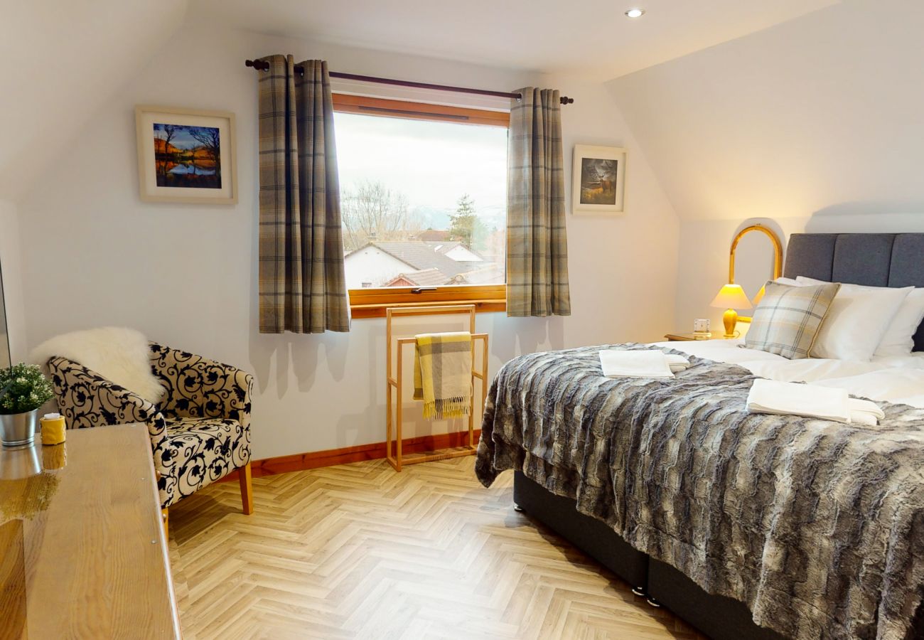 Bedroom in an Aviemore holiday home