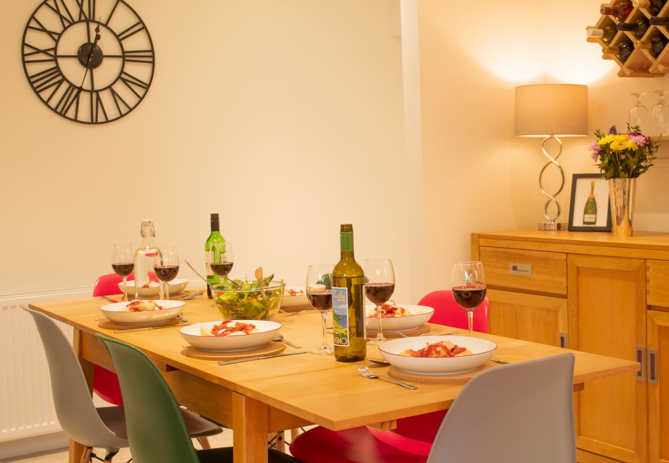 Dining space in an Aviemore holiday home 