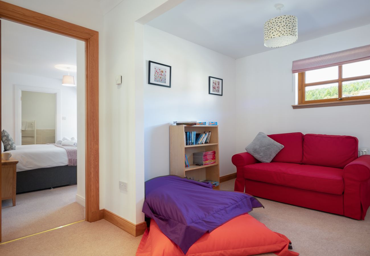 Living space in an Aviemore lodge
