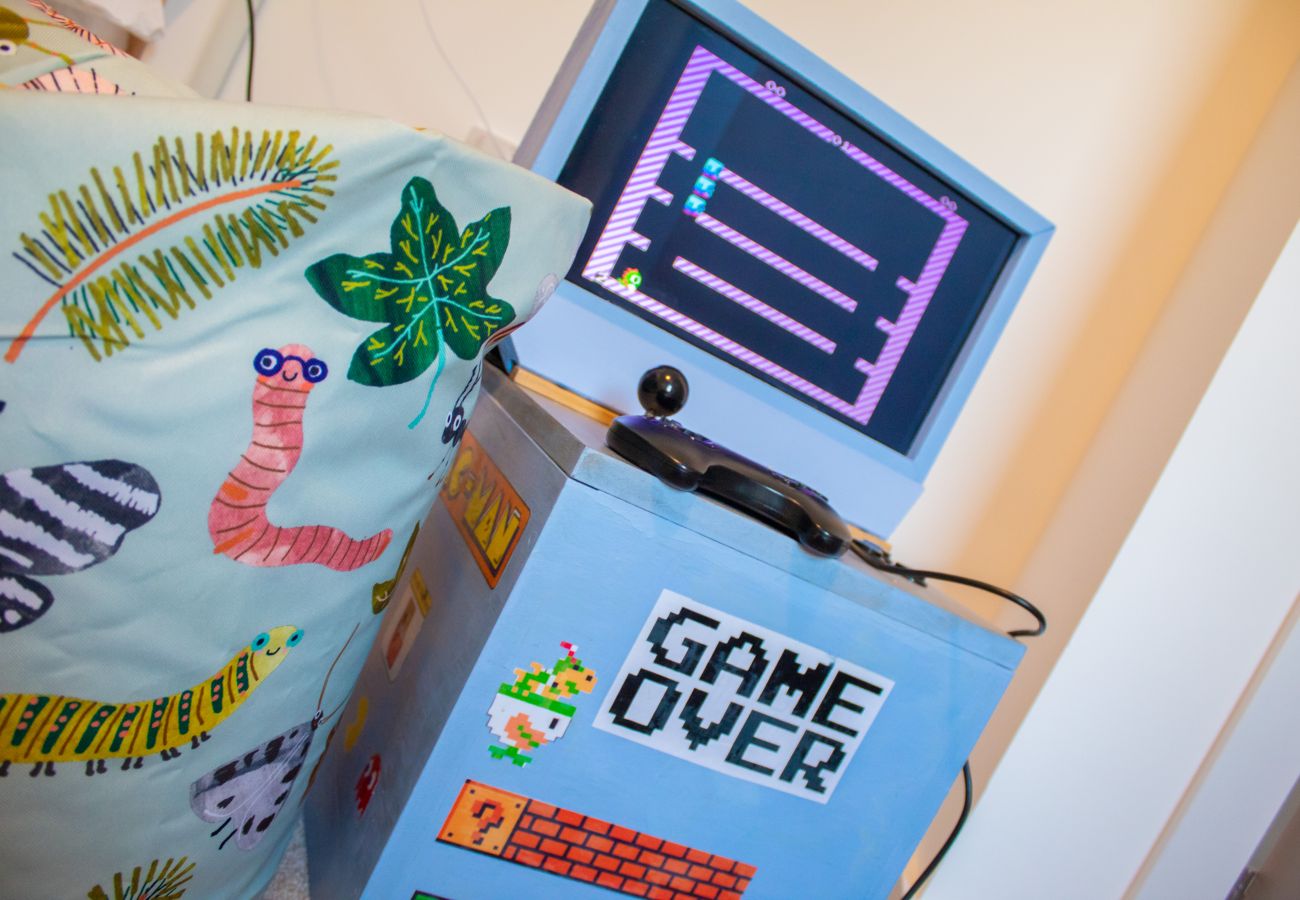 Retro arcade game in an Aviemore holiday home