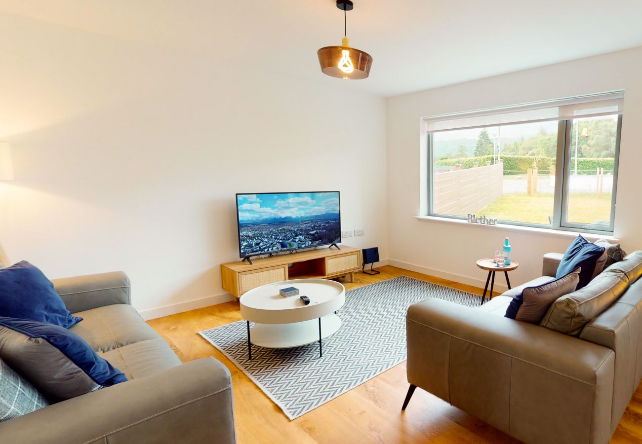 Modern living room in a self catering property in Aviemore