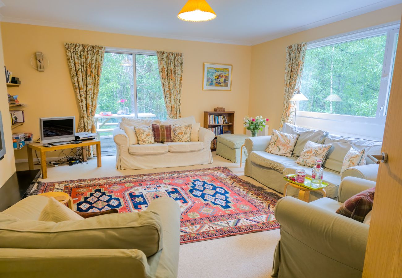 Living room in a Cairngorm holiday home