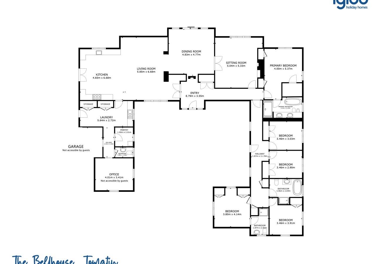 House in Tomatin - The Bell House - Highland hot tub lodge