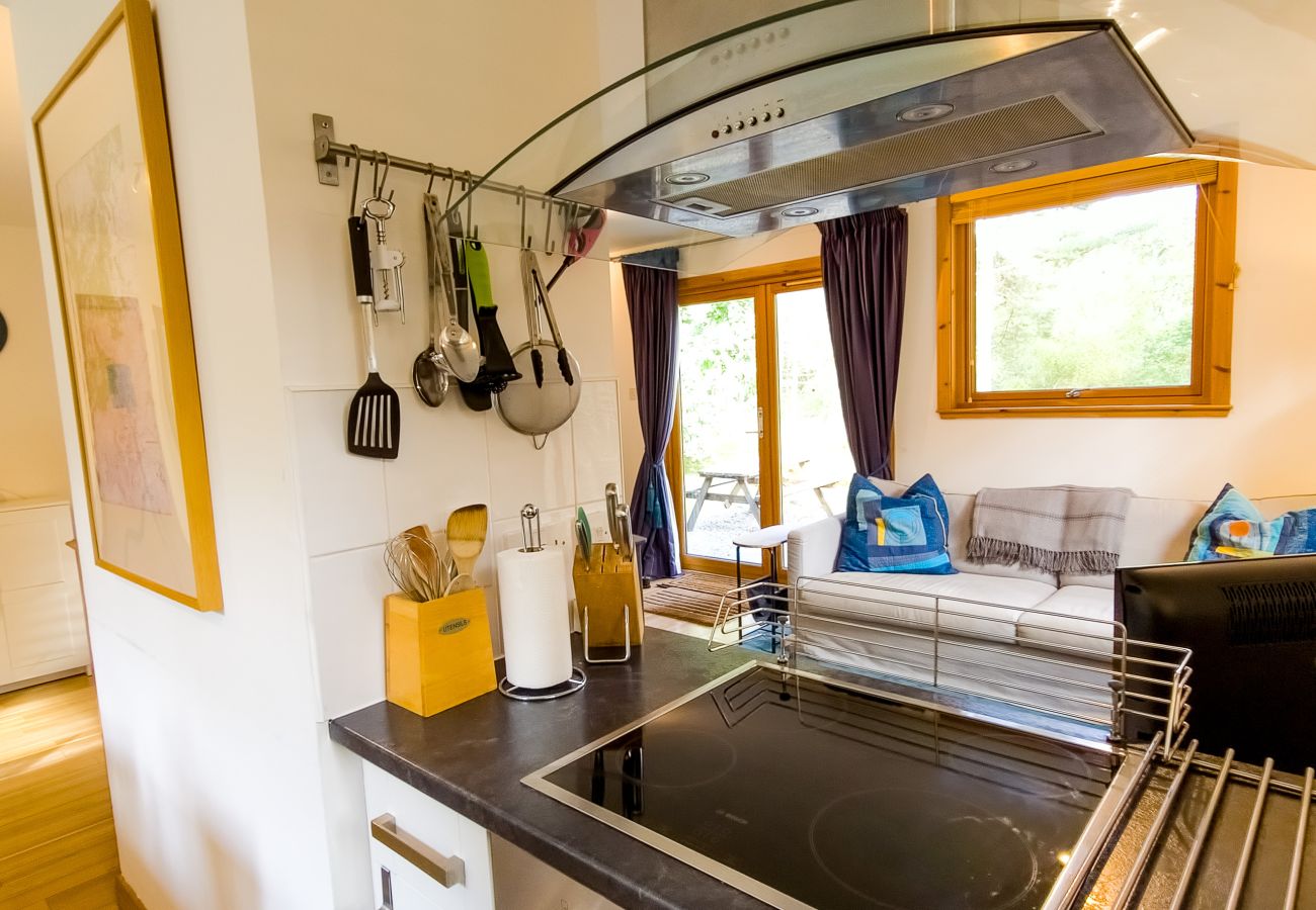 Modern kitchen in a Nethy Bridge holiday home Taigh M'athair