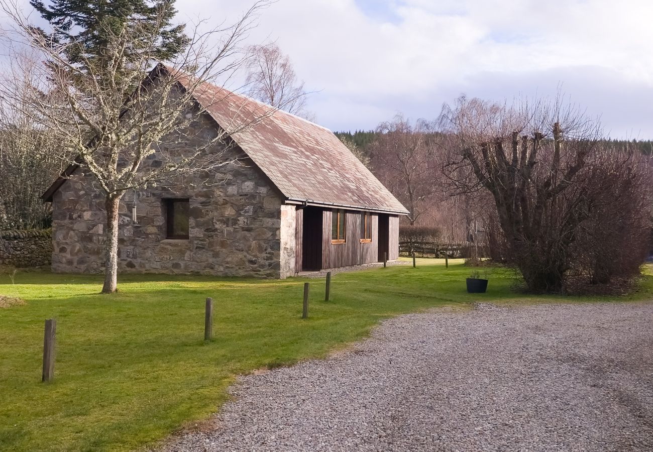 Garden grounds of a couples cottage near Aviemore