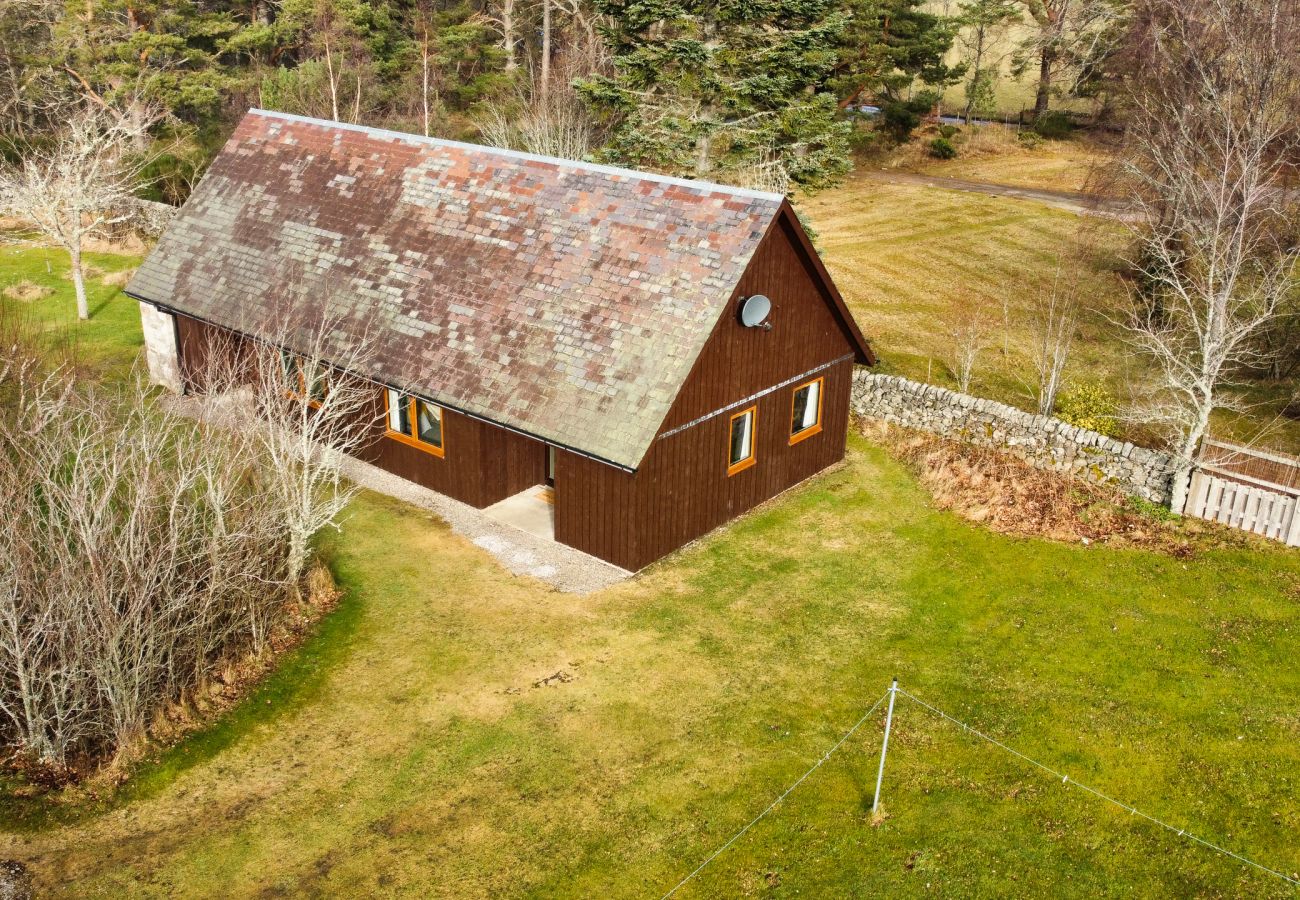 Garden and grounds of a self catering cottage near Loch Insh